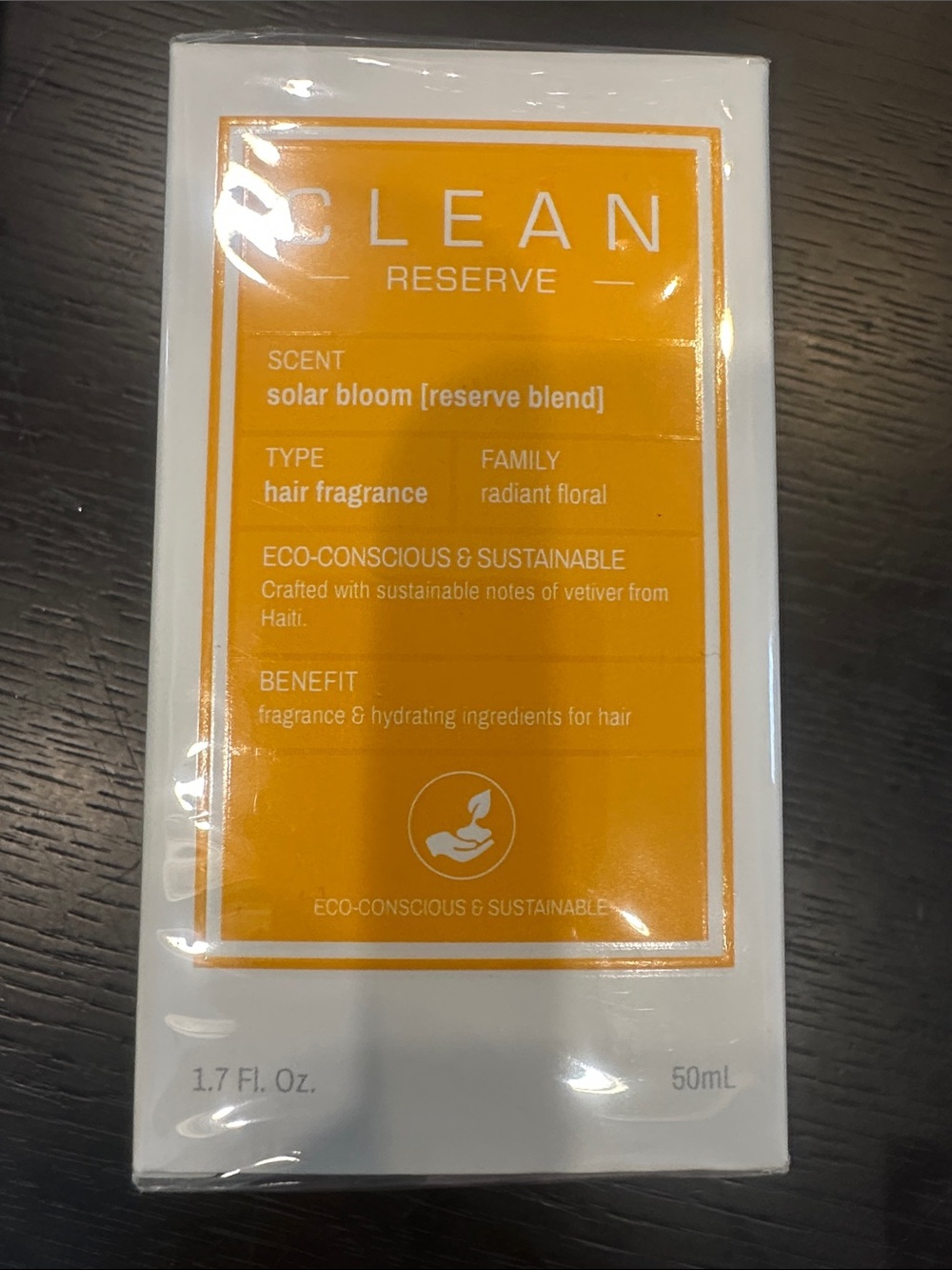 Clean reserve solar bloom hair fragrance . New in box. 1.7 oz.